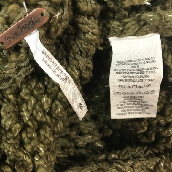 Free People | Georgia Knit V Neck In green small - Picture 7 of 7